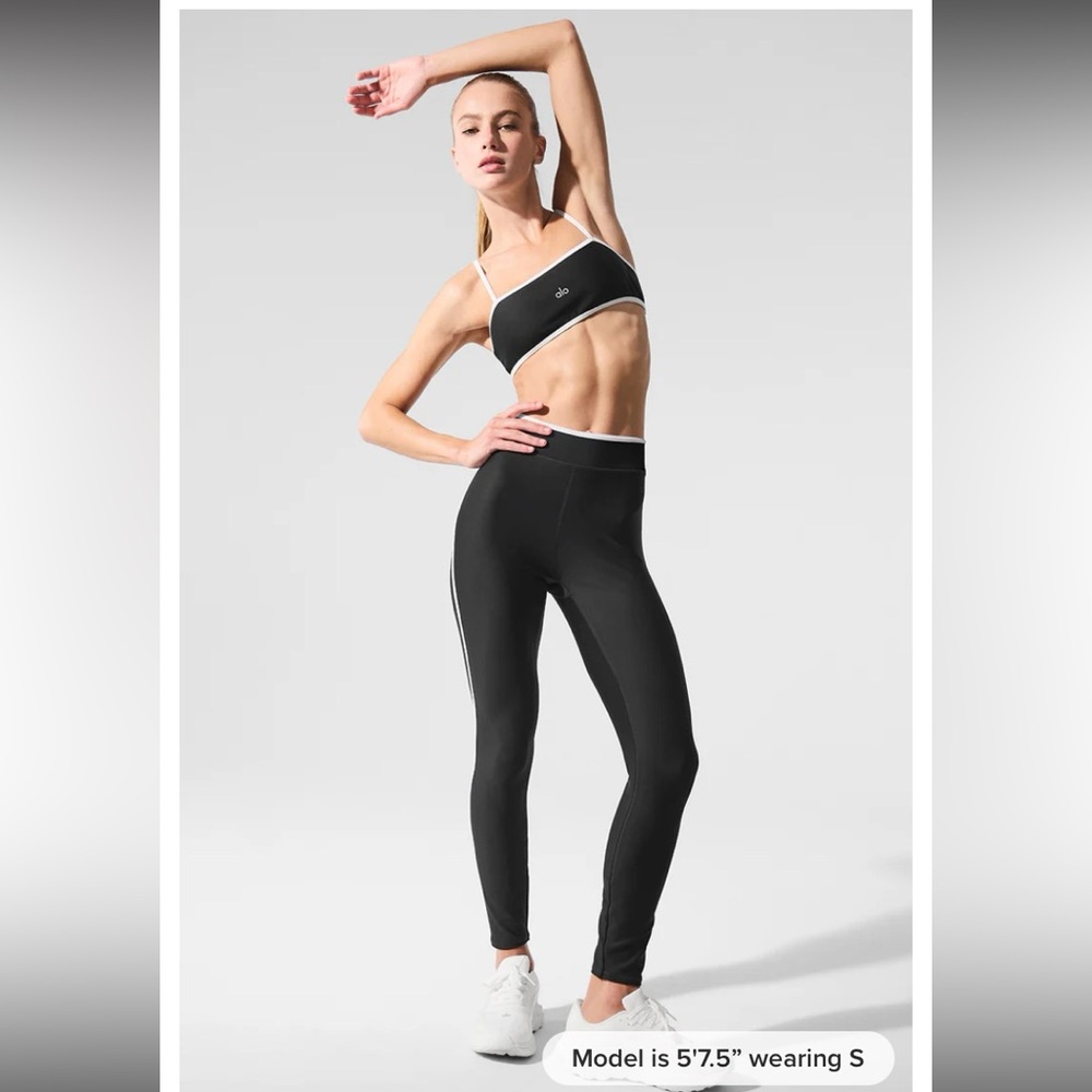 NEW SOLD OUT *ALO YOGA*  Airlift High Waist Charger Legging 7/8 Black XS